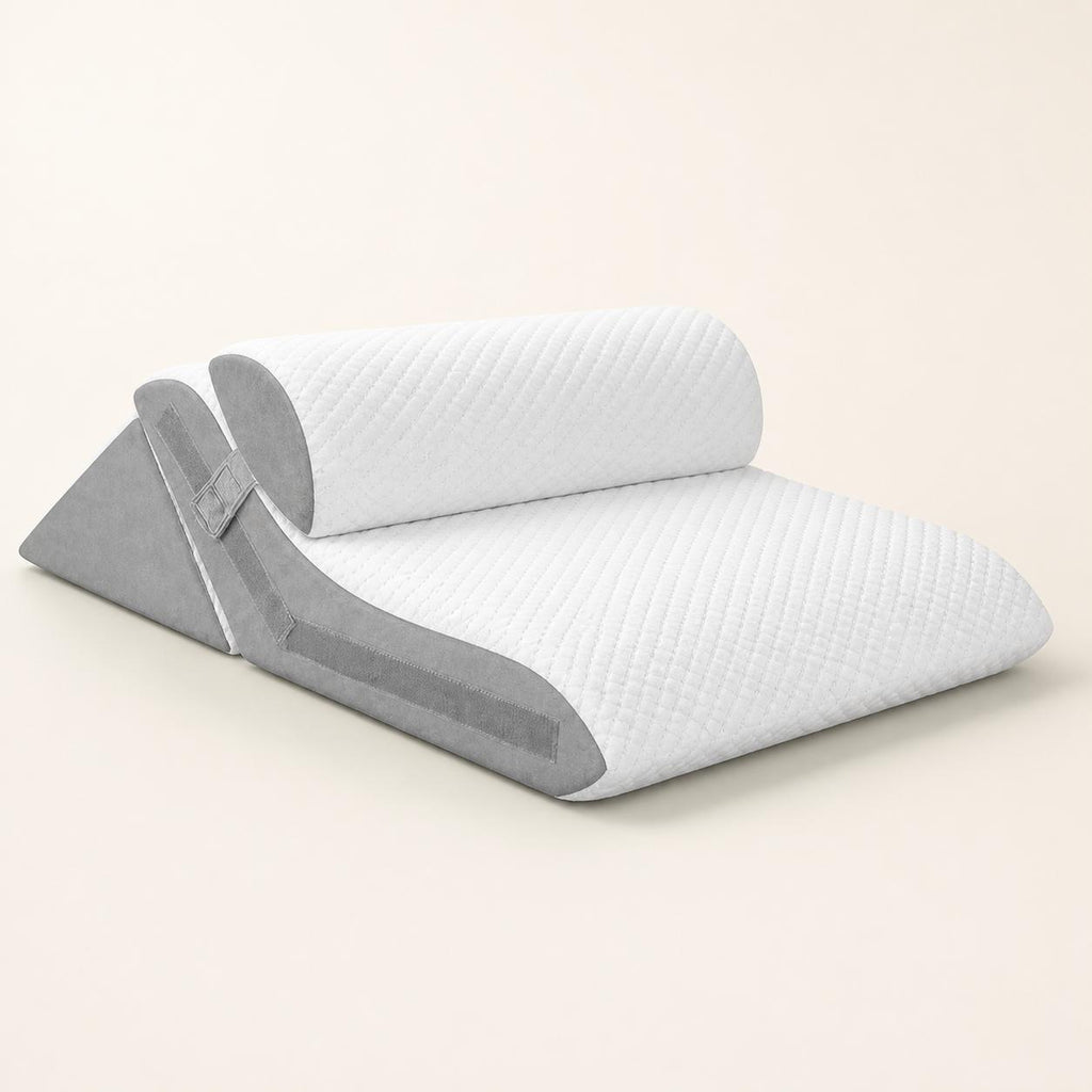 Somneva™ Incline Set — 3-Piece Bed Wedge Pillow System
