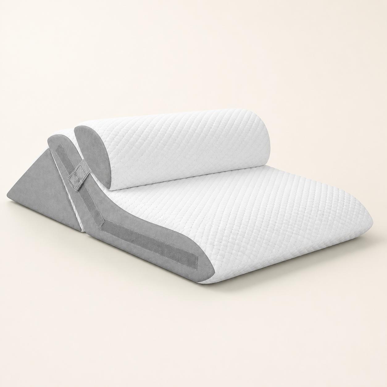 Somneva™ Incline Set — 3-Piece Bed Wedge Pillow System