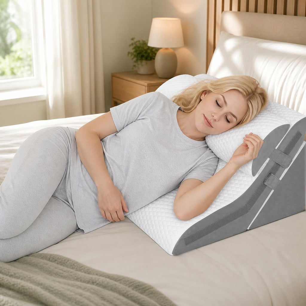 Somneva™ Incline Set — 3-Piece Bed Wedge Pillow System