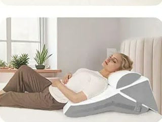 Low back support position with the original wedge pillow